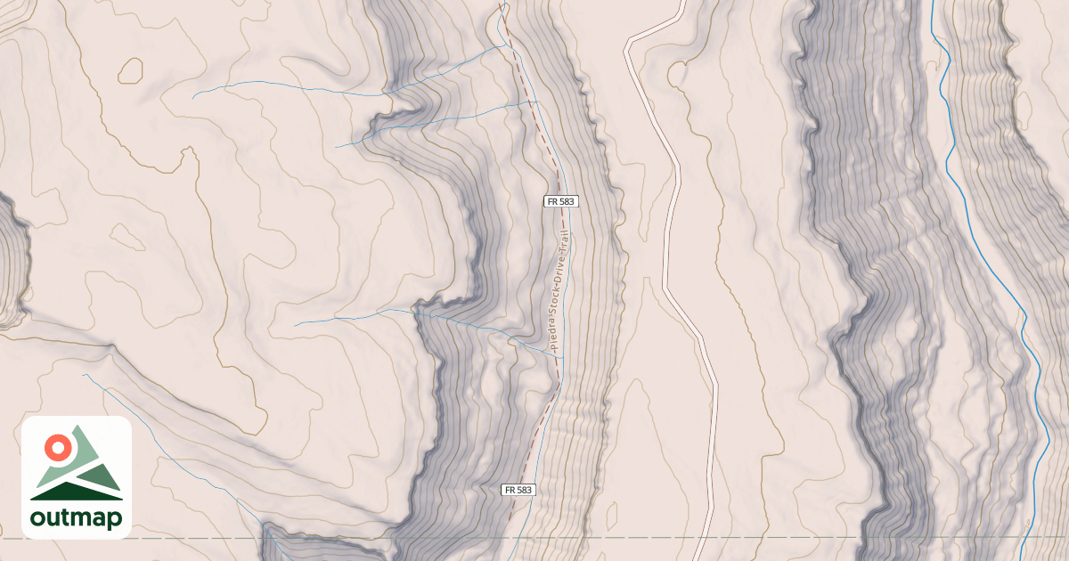 Map of Piedra Stock Dr