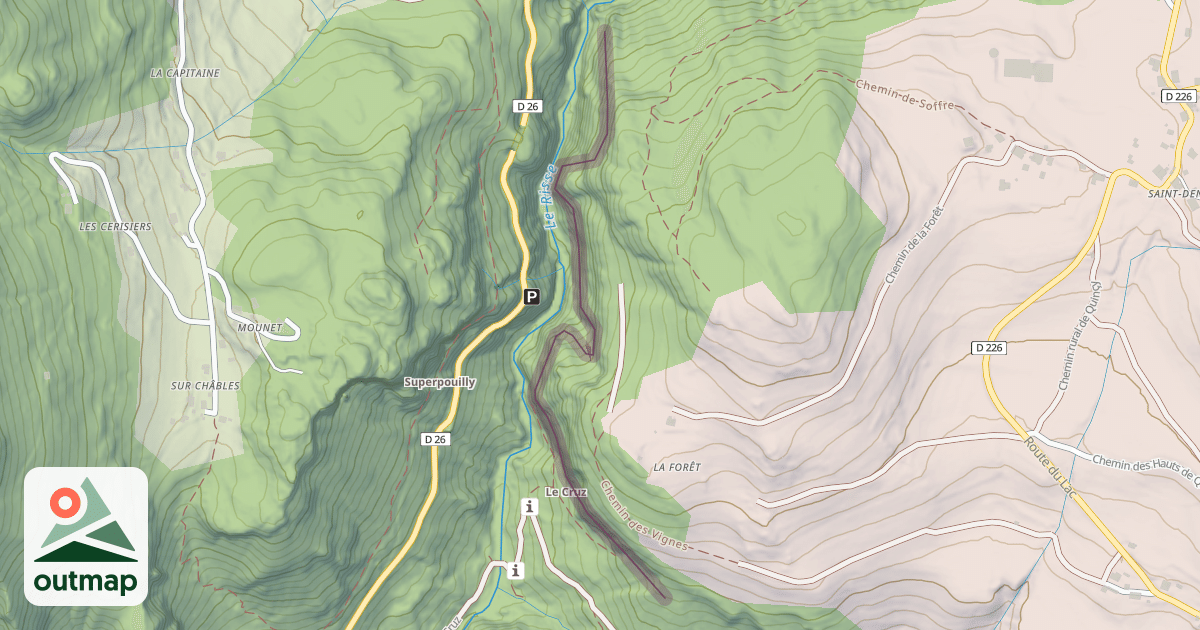 Map of Le Cruz