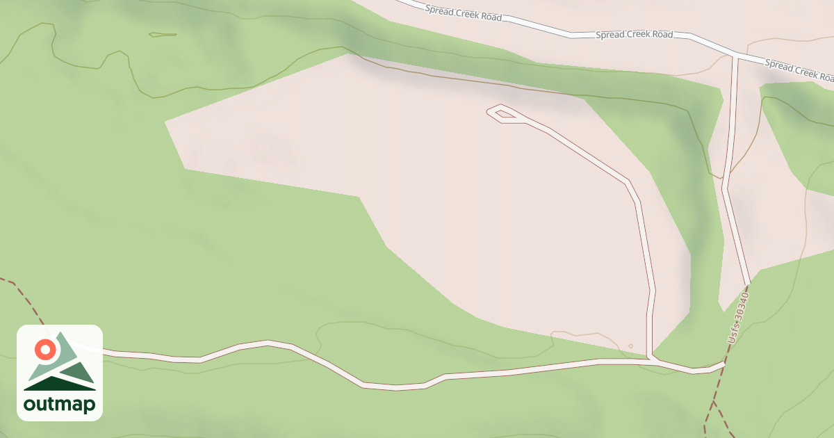 Map of DISPERSED CAMP SPUR