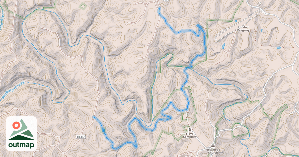 Map of Sheltowee Trace