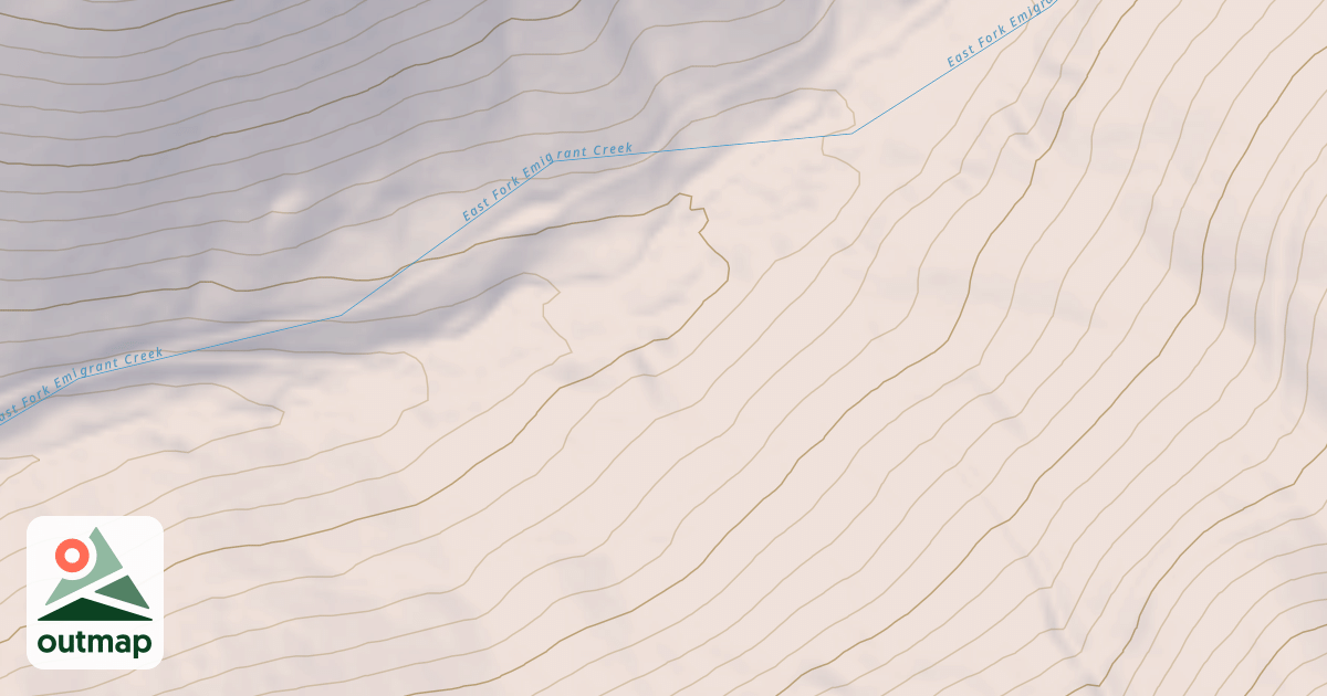 Map of EAST FORK EMIGRANT CREEK