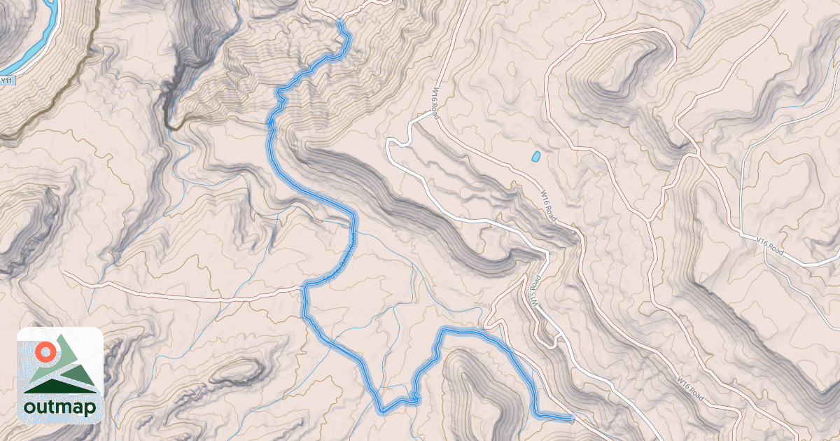 Map of Saucer Basin Upper Access Trail