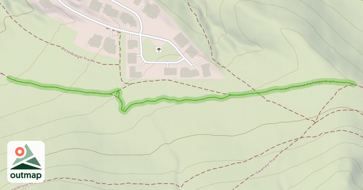 Map of Northwest Passage Trail