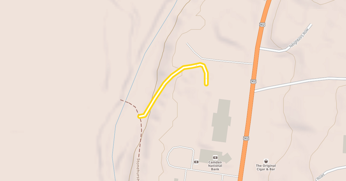 Map preview of Stonehurst Trail