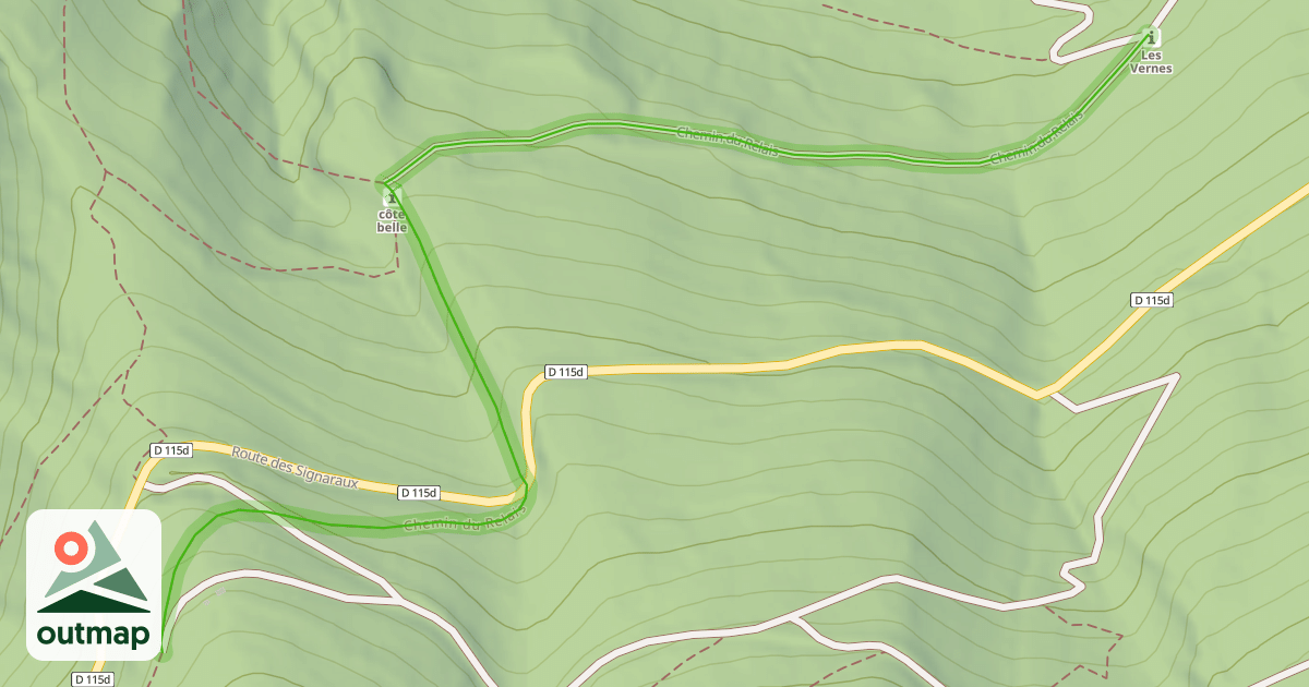 Map of Chemin du Relais