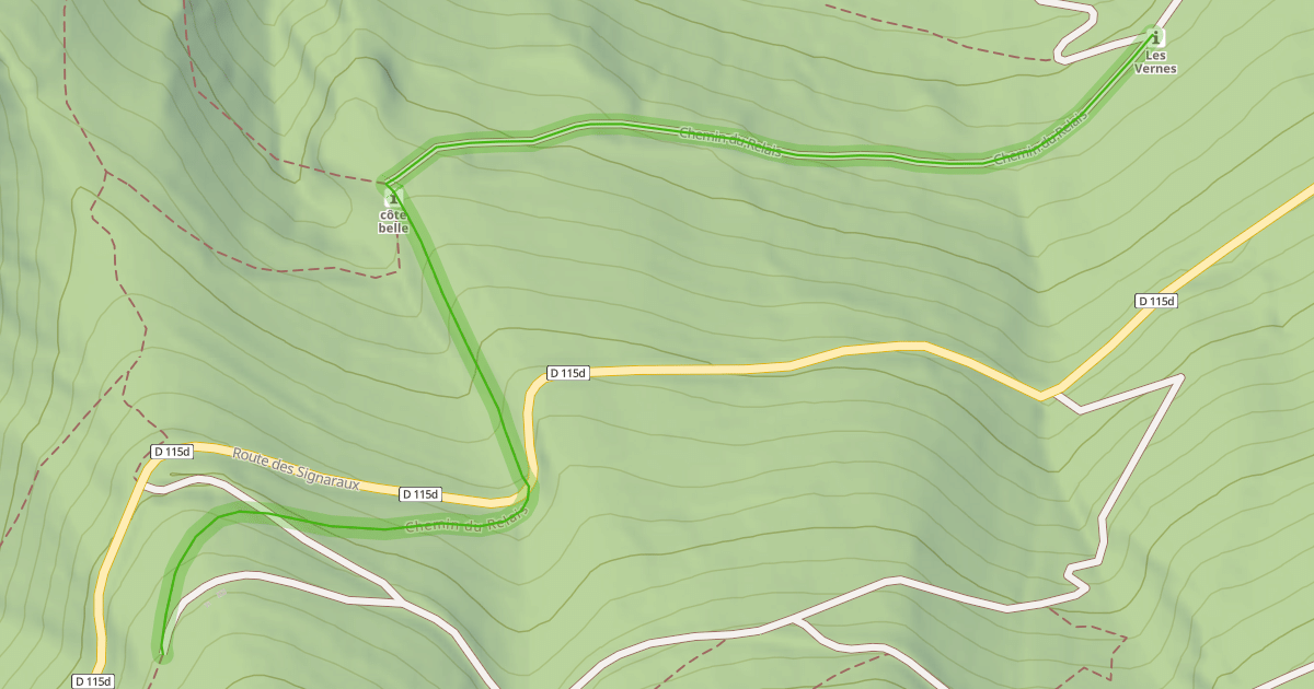 Map preview of Chemin du Relais
