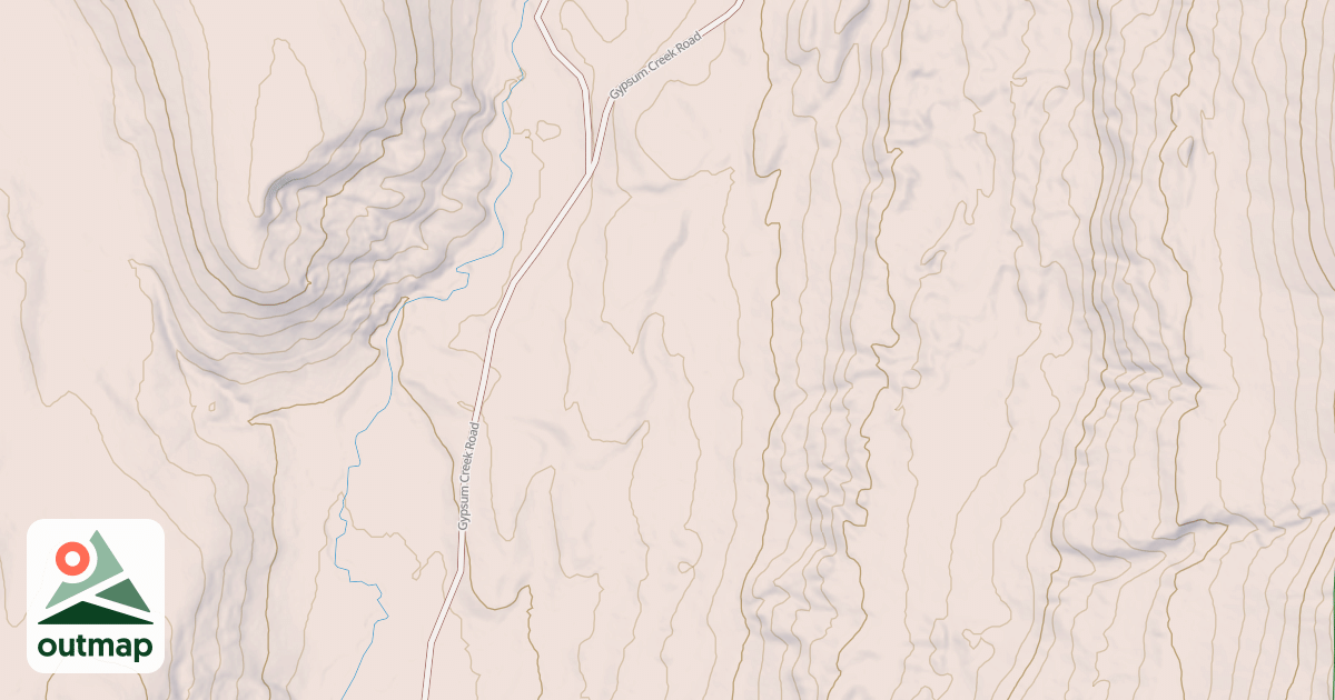 Map of GYPSUM CREEK WEST
