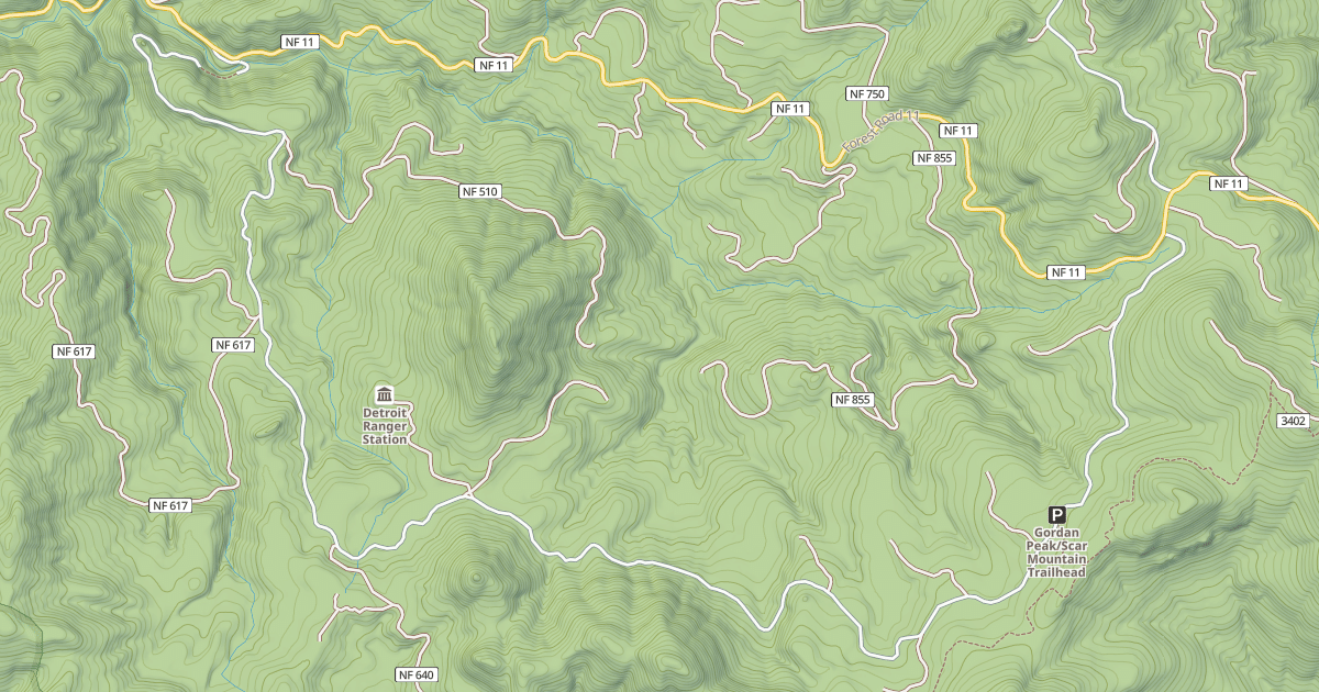 Map preview of KNOB ROCK RD