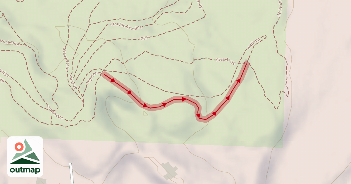 Map of Big Tree (Blue Line)