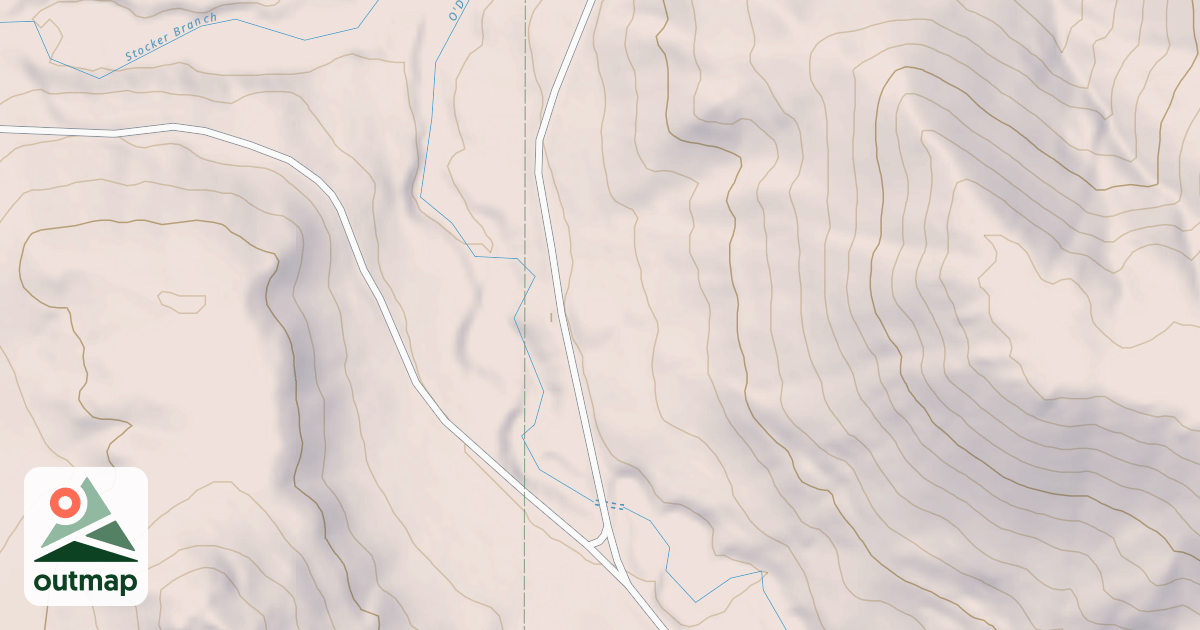 Map of O'DELL CREEK