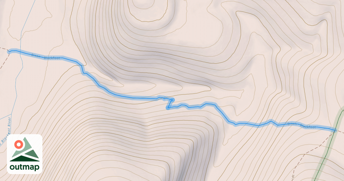 Map of Bison - Blackfoot