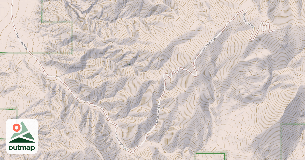 Map of LEVAN PEAK