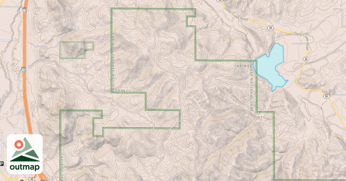Map of Deep Creek/ White Canyon