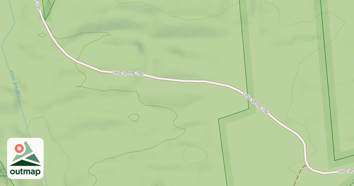 Map of Lithia Springs Trail