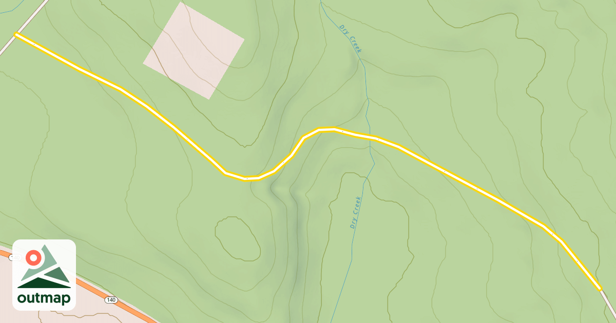 Map of National Forest Development Road 3650-050
