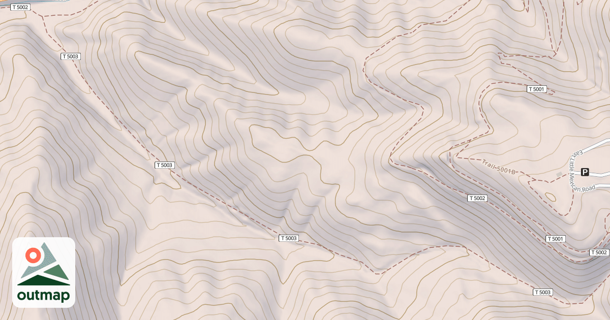 Map of TOBOGGAN CYN