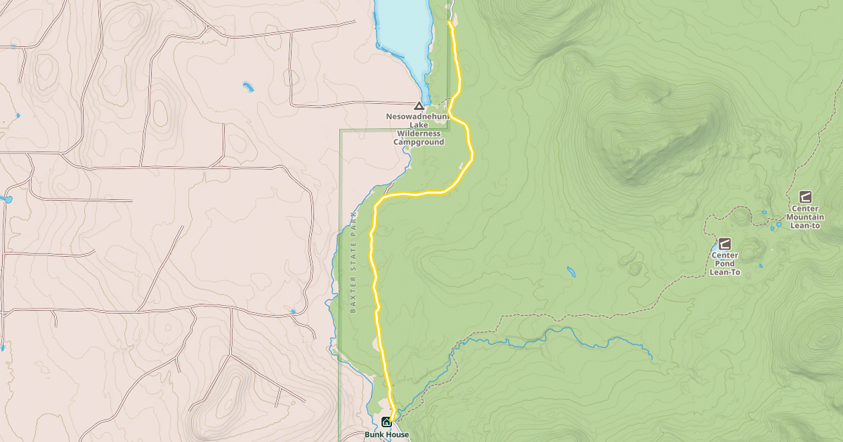 Map preview of Park Tote Road