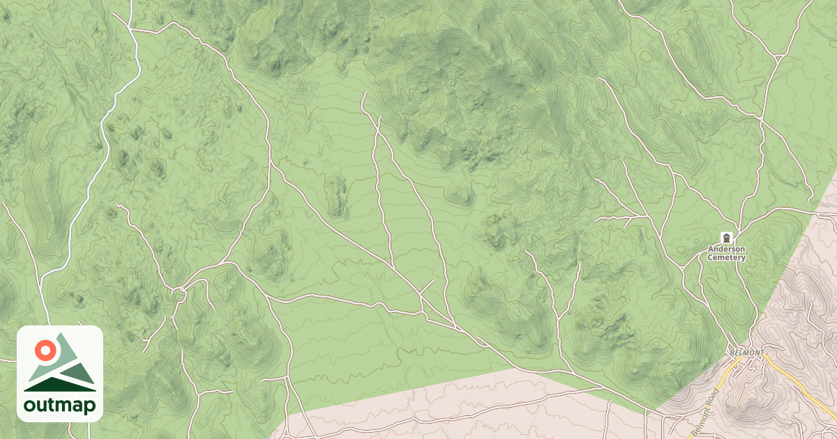 Map of MEXICAN SPRING ROAD