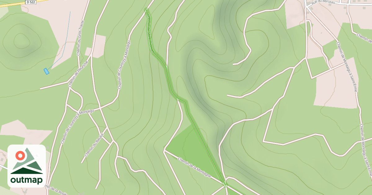 Map of Chemin de Saint-Thomas