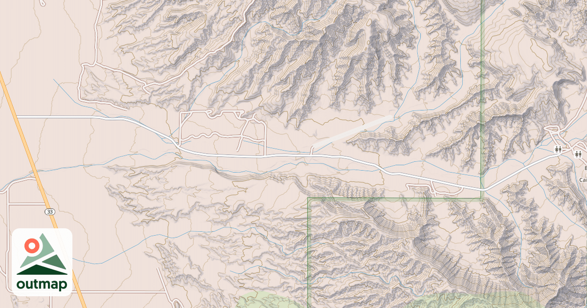 Map of BALLINGER CYN.