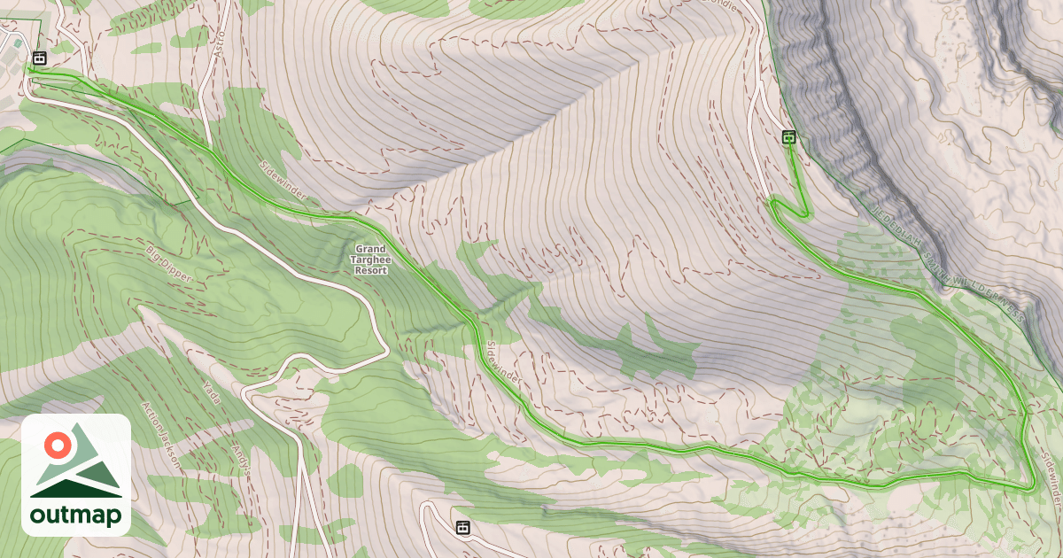 Map of Teton Vista Traverse
