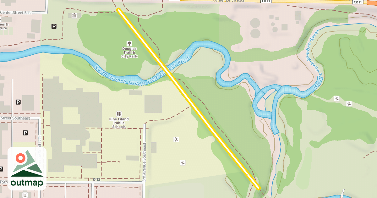 Map of Douglas State Trail