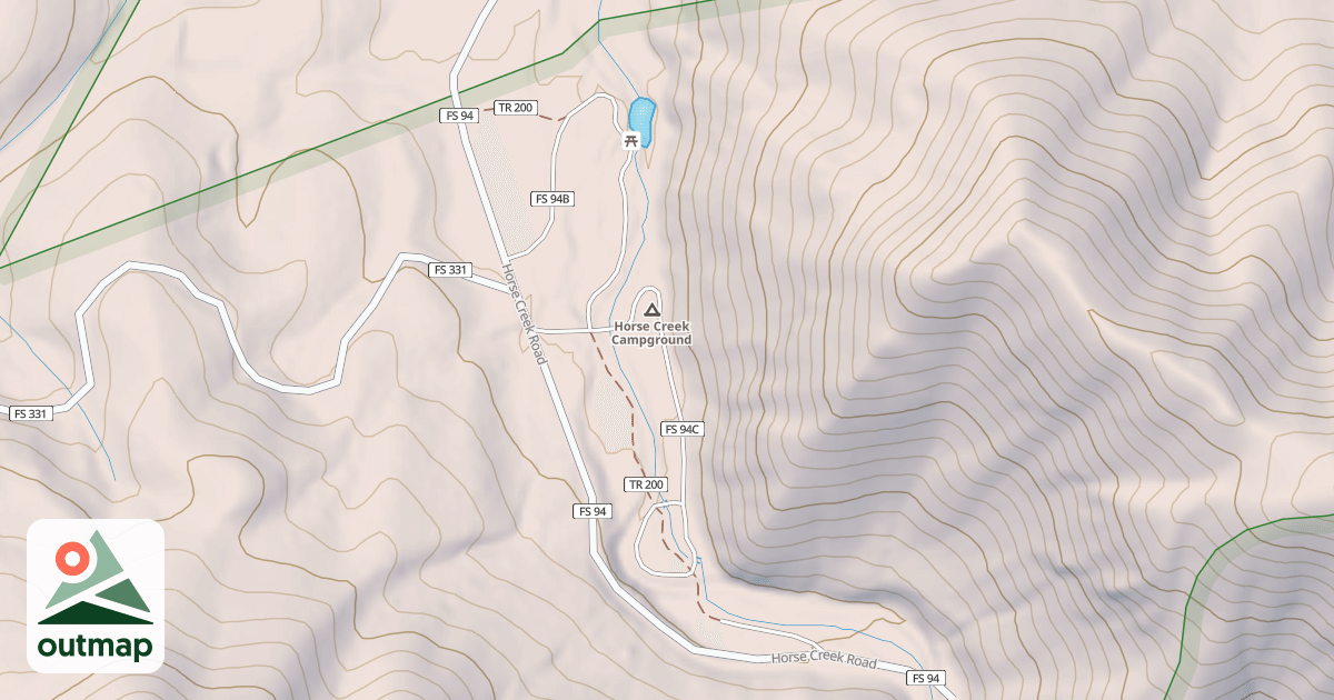 Map of HORSE CREEK
