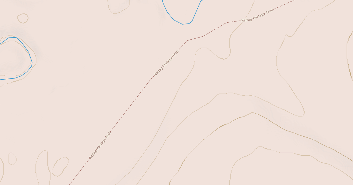 Map preview of Willow to Nome Winter Trail