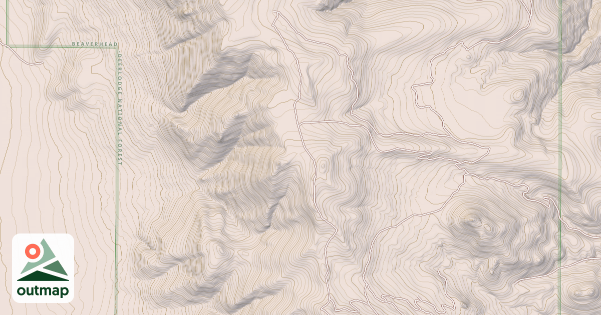 Map of BULL MOUNTAIN