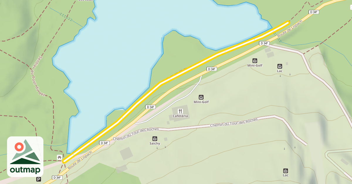 Map of Sentier du Tour du Lac