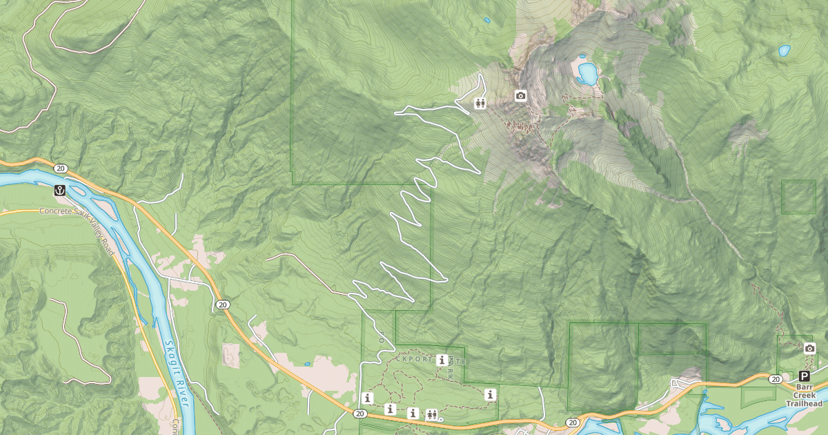 Map preview of SAUK MTN