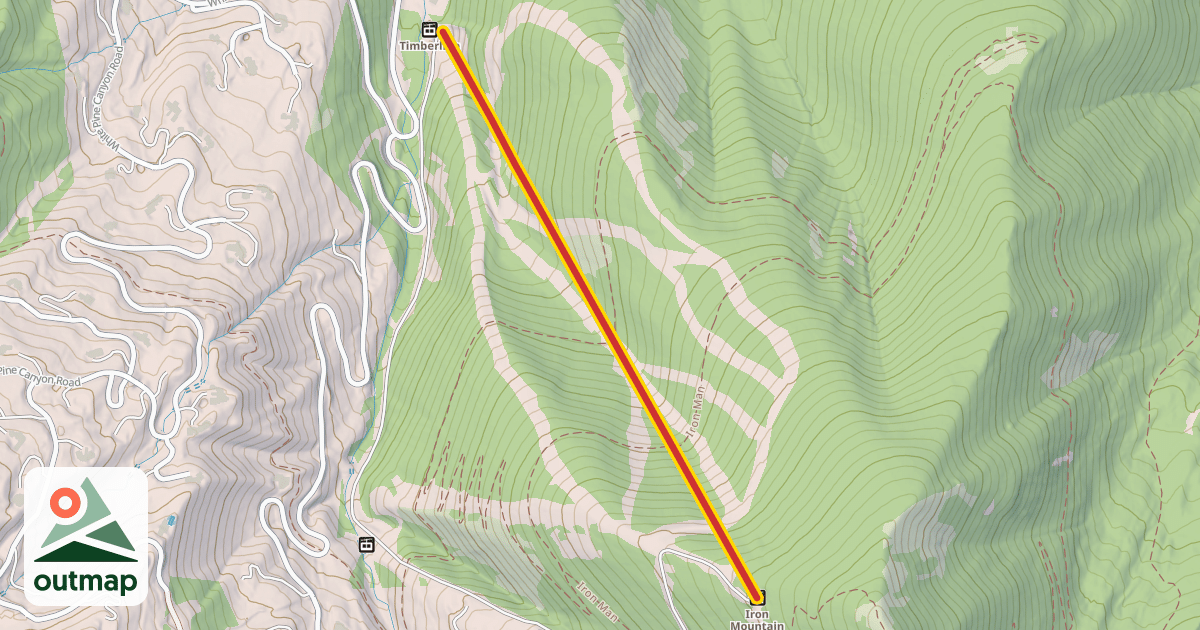 Map of Iron Mountain Express