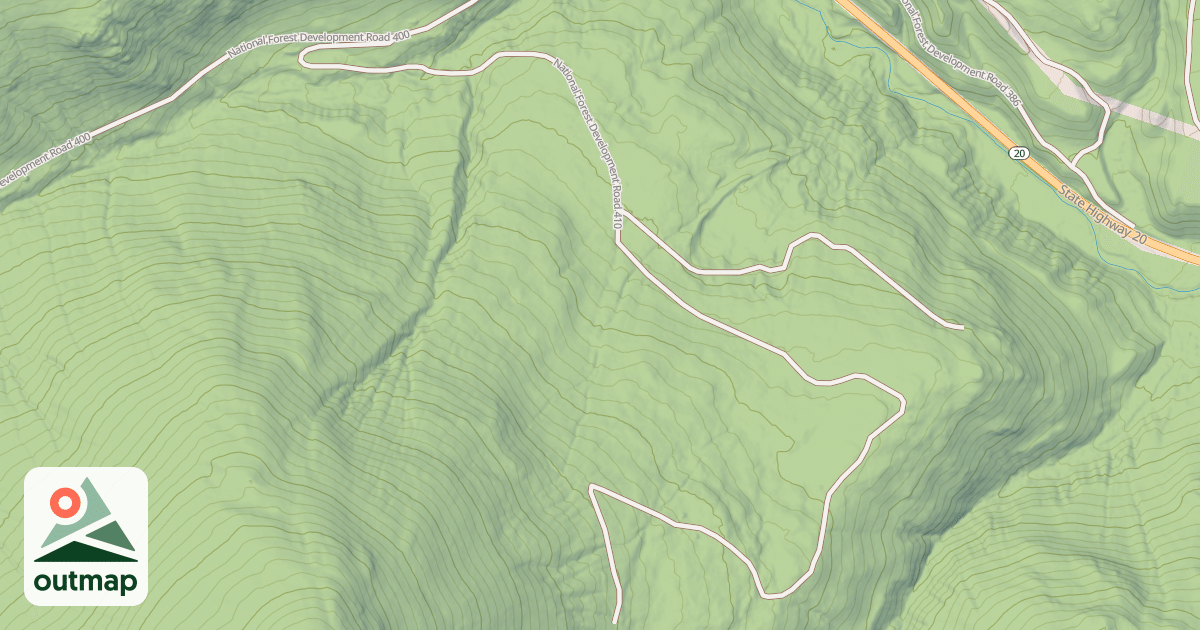 Map of USFS Motor Vehicle Use Map Roads {2BD04C13-F54F-4526-ADD1-8DEB031A0F54}