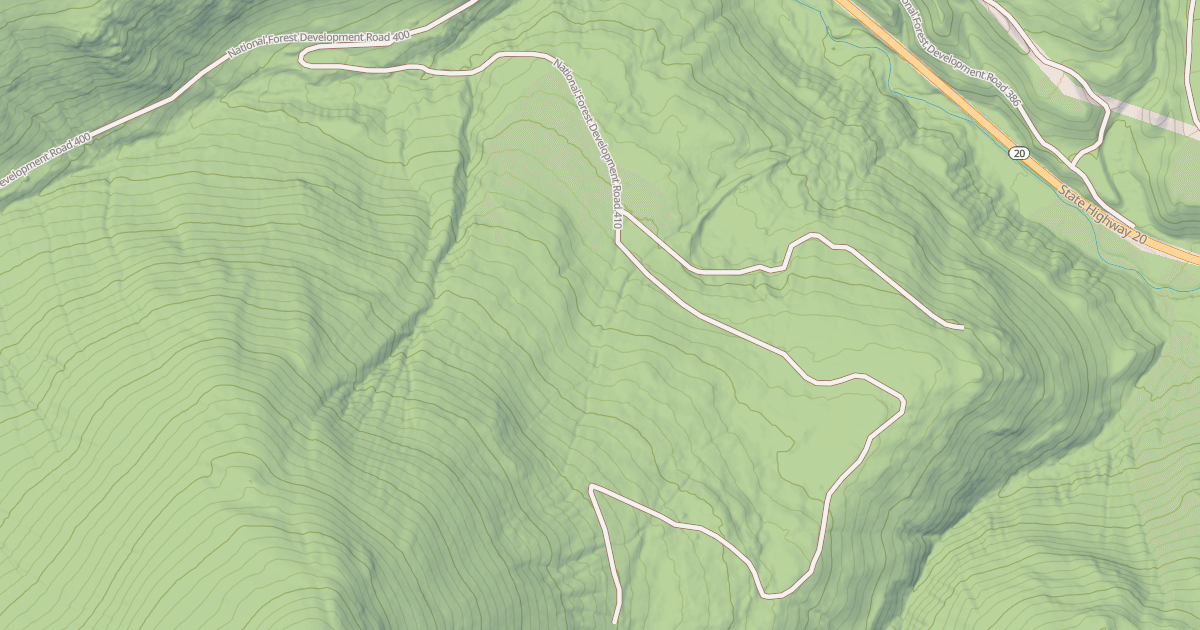 Map preview of USFS Motor Vehicle Use Map Roads {2BD04C13-F54F-4526-ADD1-8DEB031A0F54}