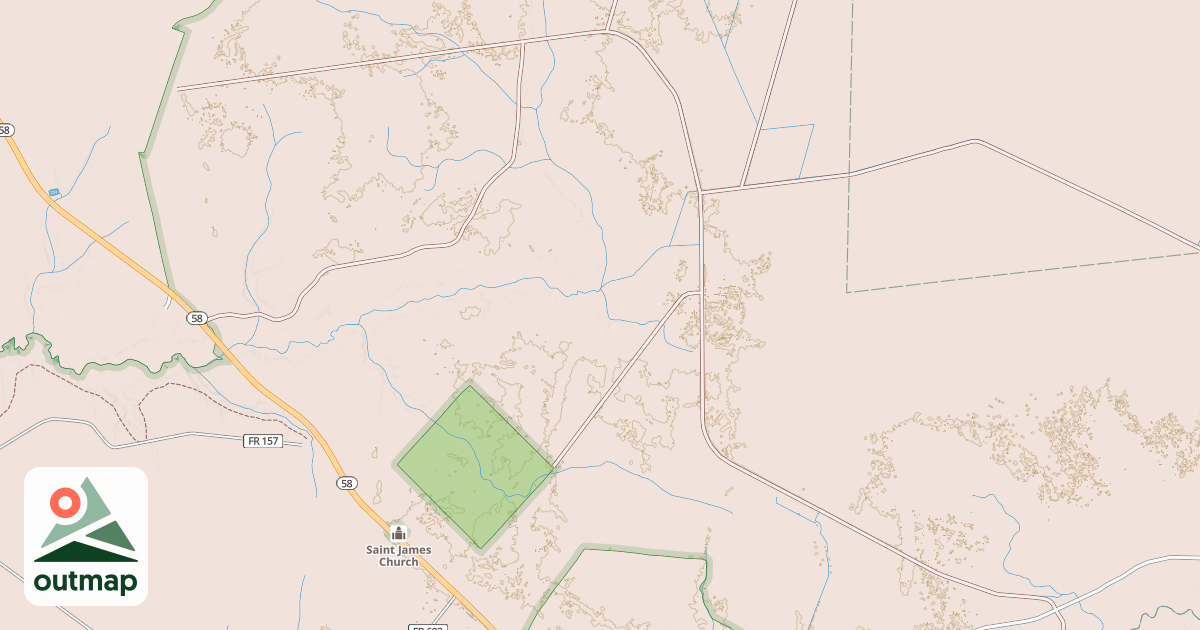 Map of HOLSTON HUNTER