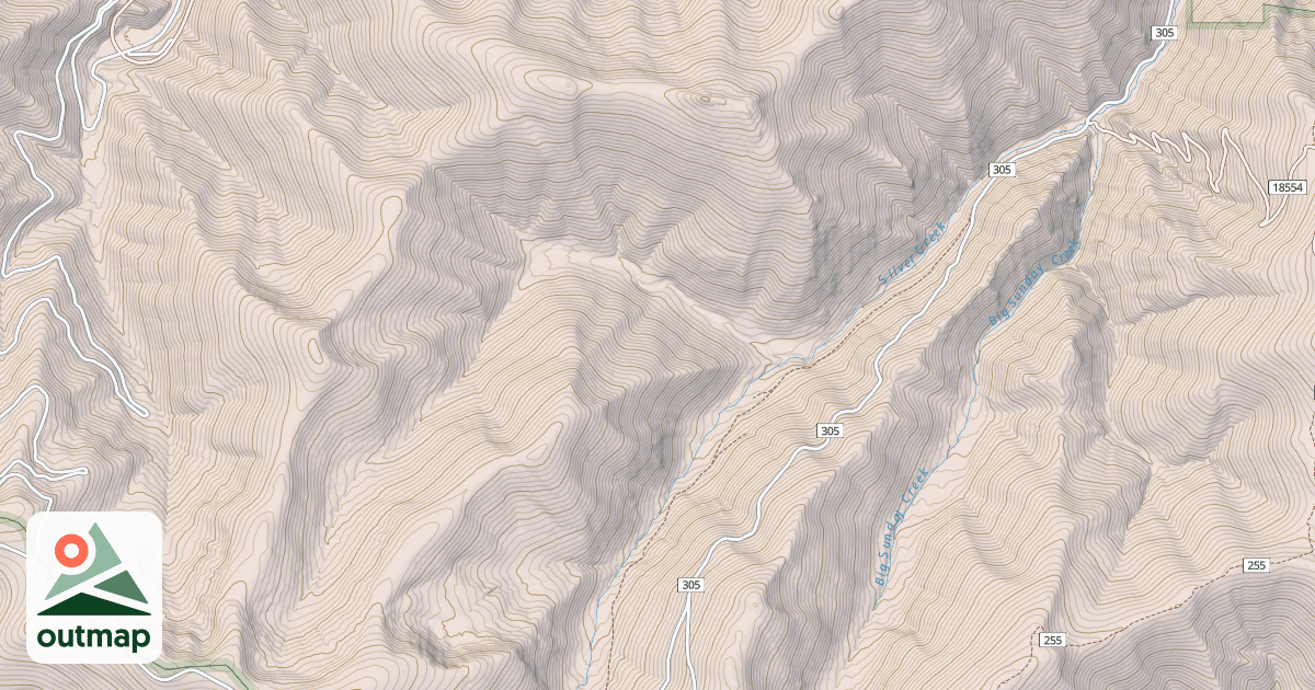 Map of DOMINION PEAK