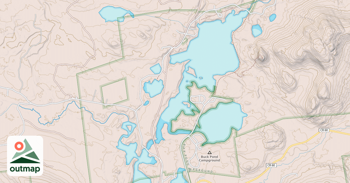 Map of Ny Centrail Railroad Bed