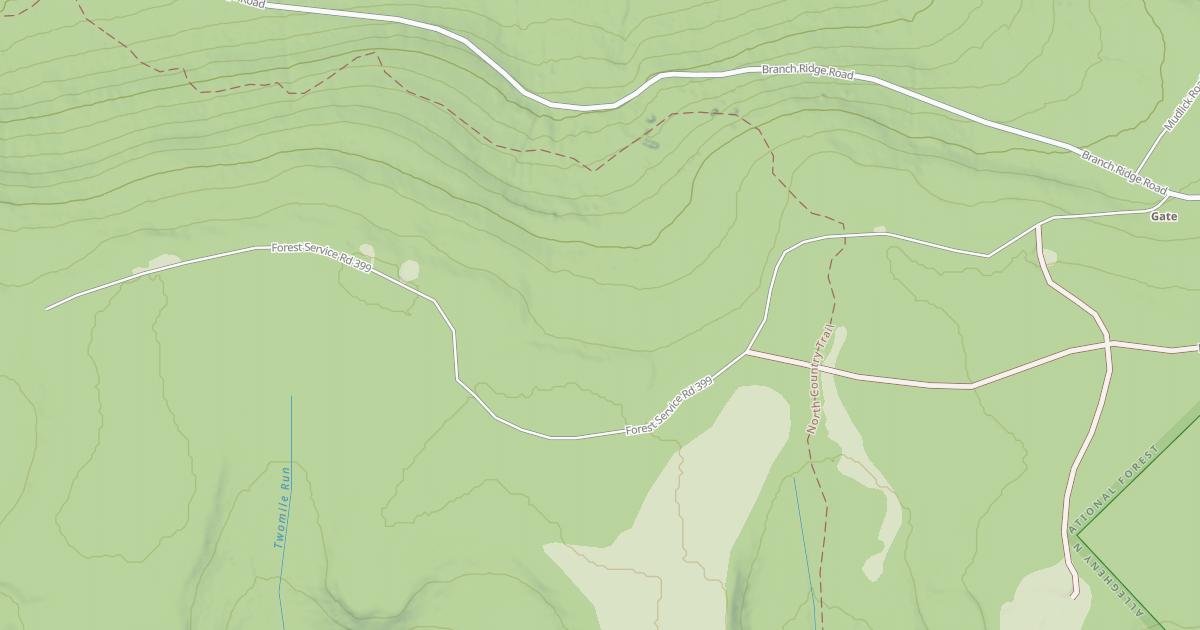 Map preview of THREE MILE