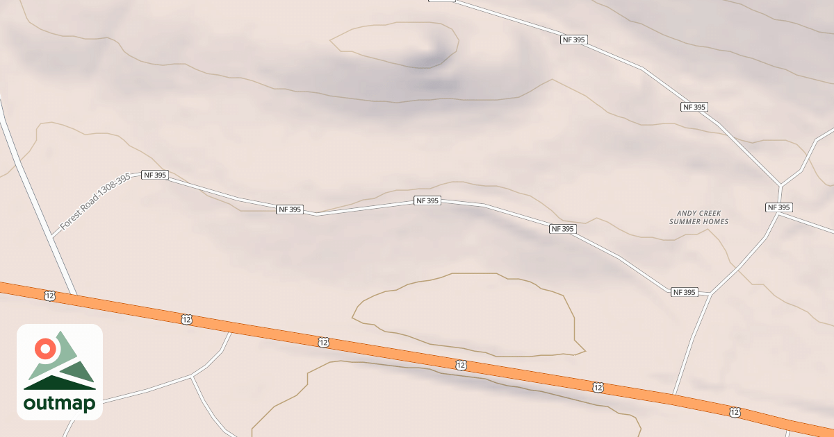 Map of ANDY CREEK