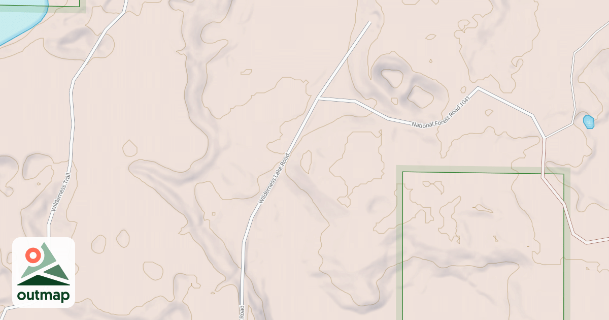 Map of FORESTRY ROAD/WILDERNESS TRAIL