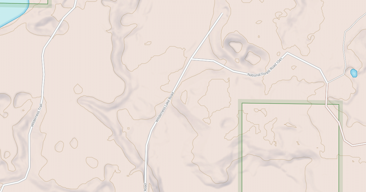 Map preview of FORESTRY ROAD/WILDERNESS TRAIL