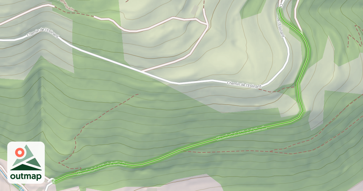Map of Chemin de la Méarie à Simelle