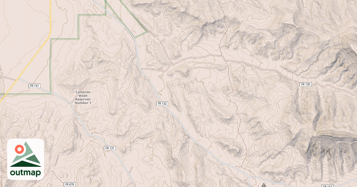 Map of BARNEY TOP