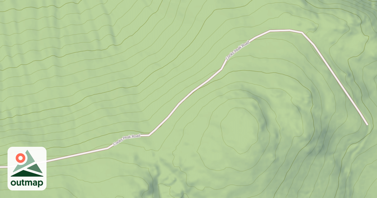 Map of COOKS PEAK
