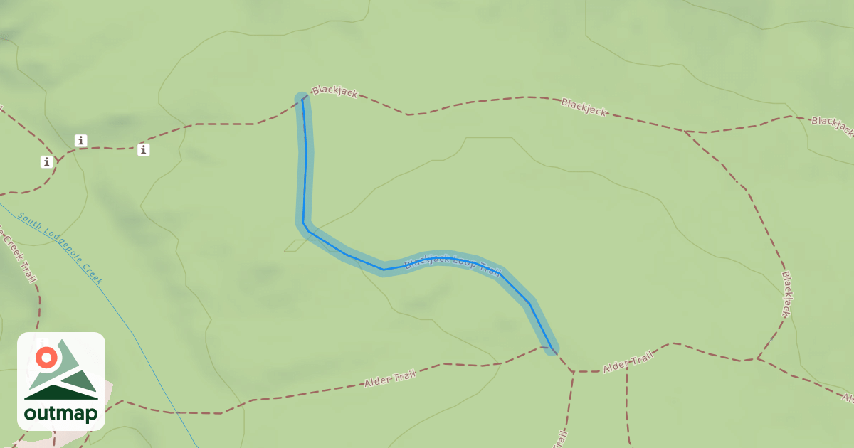 Map of Blackjack Loop Trail
