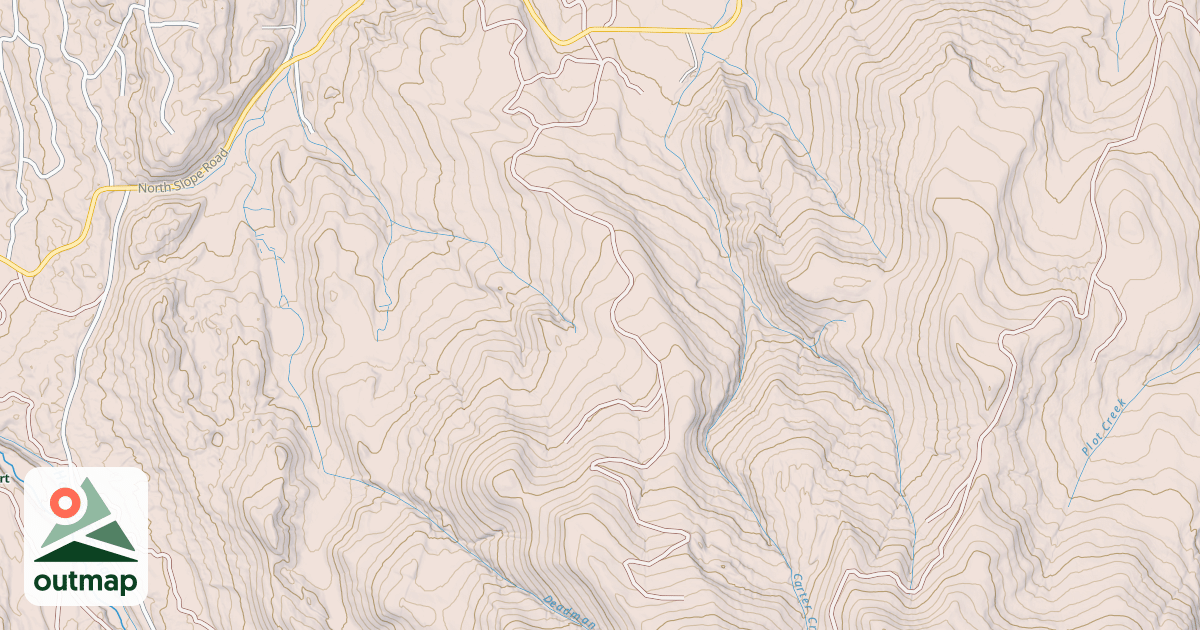 Map of CARTER CREEK WEST