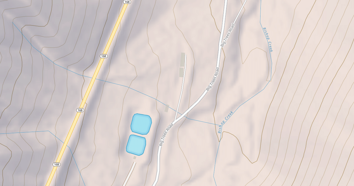 Map preview of BISHOP CREEK TRMT PT