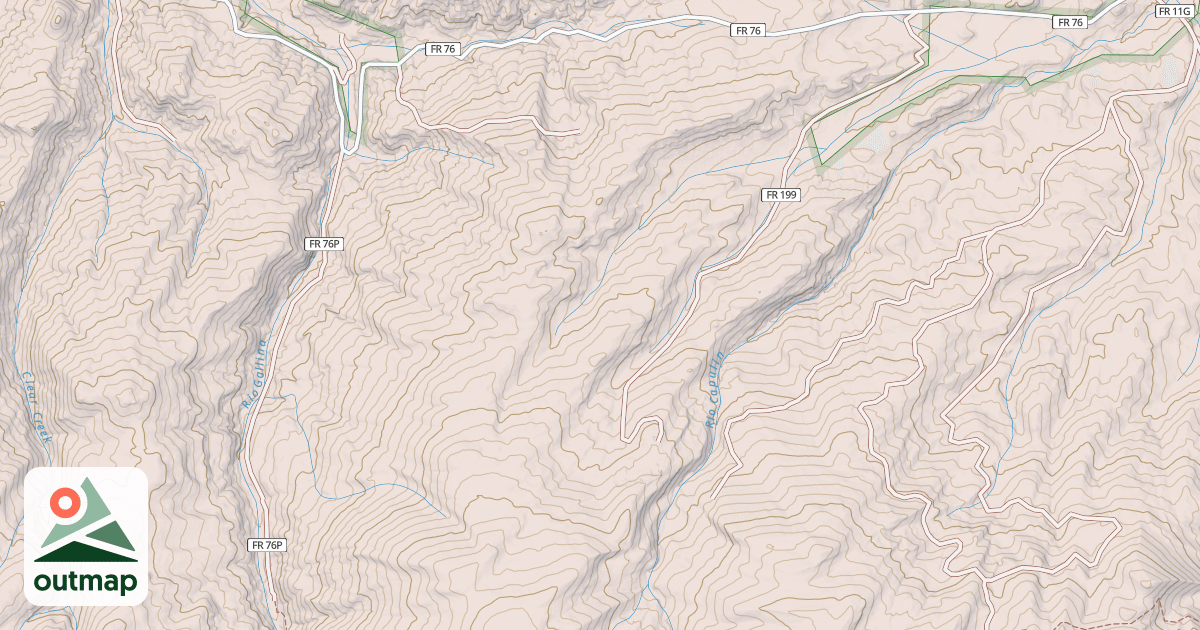 Map of GALLINA CANYON
