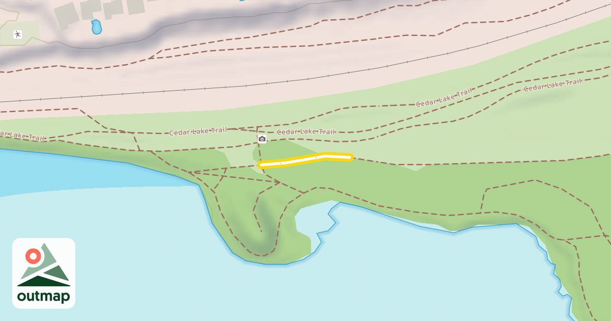 Map of East Cedar Lake Park Trail