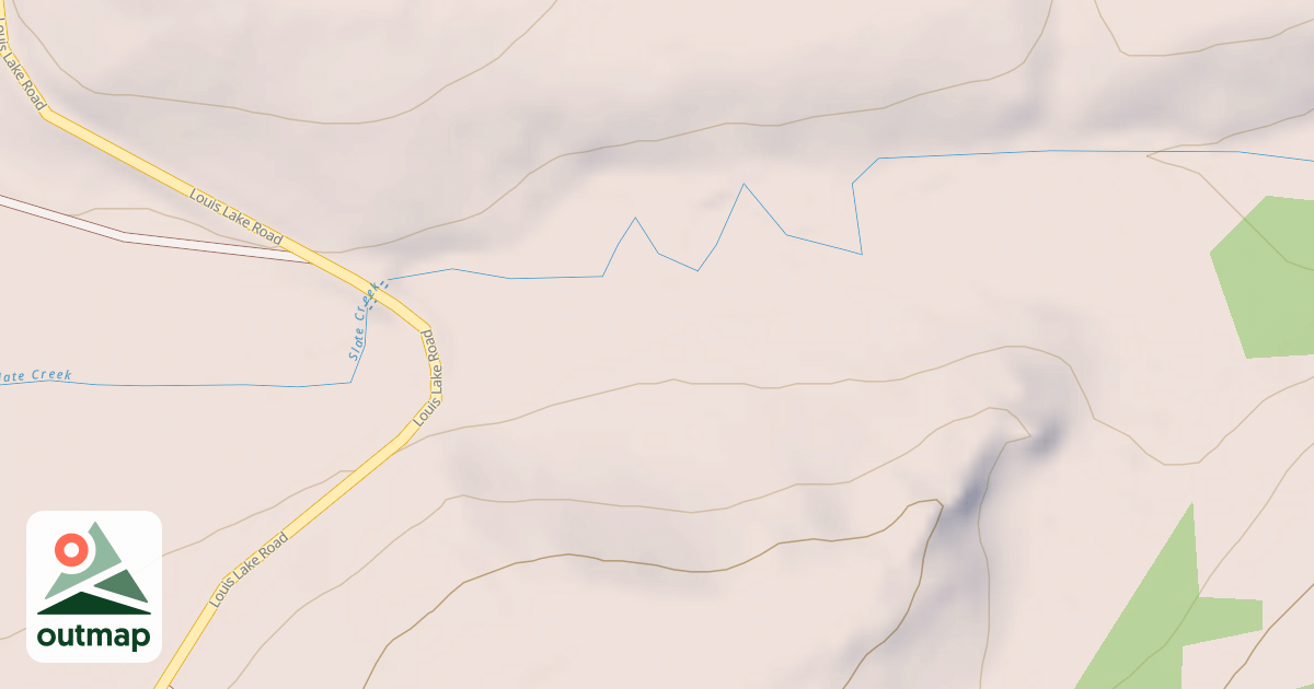 Map of LOWER SLATE CREEK